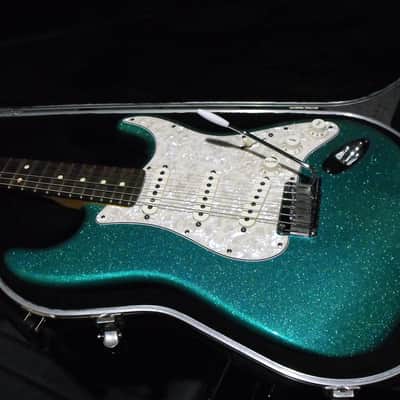 2001 Fender Mars Music Short-Run / Special Edition Crossroads Stratocaster - Teal Sparkle image 2