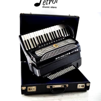 6560 - Black Guerrini Professional Super-Organtone 6 Row Chromatic