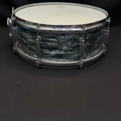 Gretsch Broadkaster Name Band 14" x 5,5" snare drum 1950's - Midnight Blue image 7