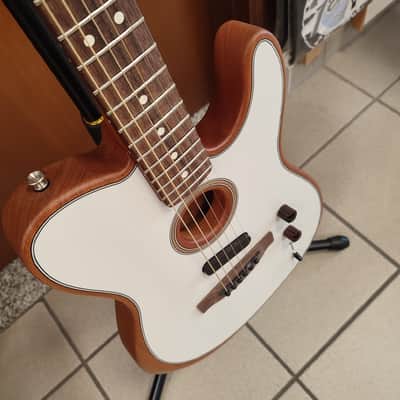 Fender Acoustasonic Player Telecaster 2021 - Present - Arctic White image 5