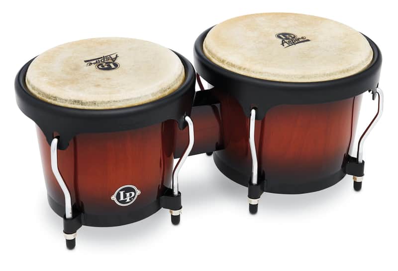 Latin Percussion LPA601-VSB Aspire Series 6-3/4-inch and 8-inch Bongo Set - Vintage Sunburst image 1
