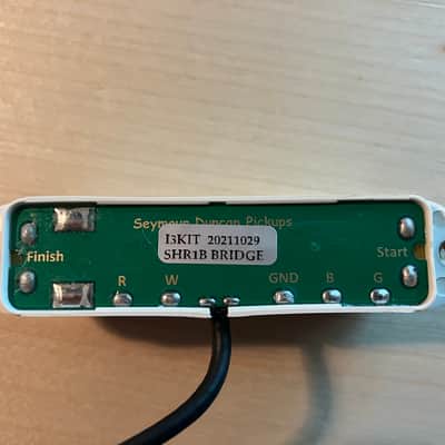 Seymour Duncan SHR-1b Hot Rails Strat Bridge Pickup 2010s - Parchment image 3