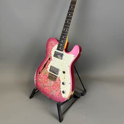 Fender Custom Shop 72' Reissue Telecaster Thinline - 2021 - Relic Pink Paisley image 7