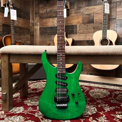 Robin Medley Standard IV 1991 w/ Gig Bag - Rio Grande Pickups, Ash Body, Floyd Rose, Green, Made in USA, Medley Standard Four image 2