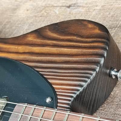 MyDream Partcaster Custom Built - Torch-burned Pinecaster Hepcat 55 image 11