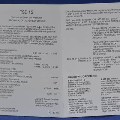 Rare EMT TSD 15 LZi MC Cartridge In Excellent Condition image 14