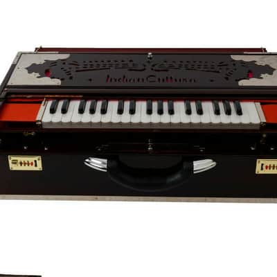 Handmade Harmonium 13 Scale Changer Exclusive Concert Quality Portable 4 Reed Indian Teak image 5