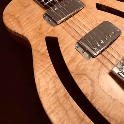 Rocca 3 Carved Top Semi-Hollow Headless Guitar image 5