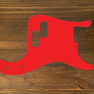 P Bass style Pickguard by Carmedon. Red(matte) image 1
