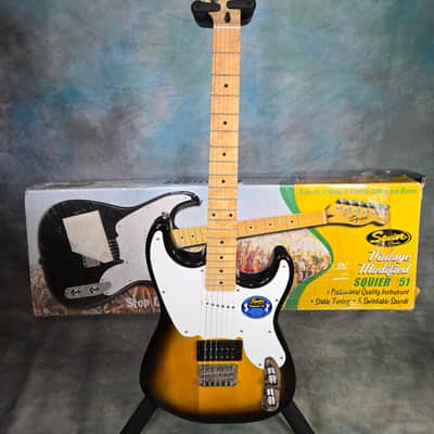 2010 Squier Vintage Modified '51 Never Played Telecaster - Black and White Sunburst image 1