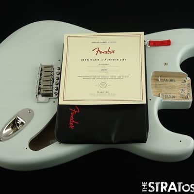 USA Fender Kenny Wayne Shepherd Strat BODY & HARDWARE Chambered Ash Sonic Blue image 2