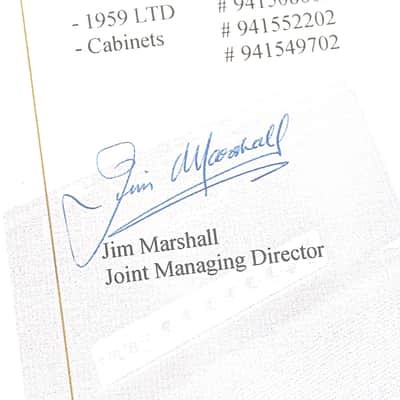 Marshall 1959LTD Jimi Hendrix Full Stack – 1994 Limited Edition (Purple) w/ COA image 10