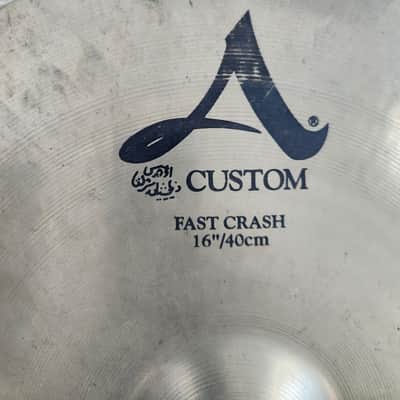 Zildjian 16" A Custom Fast Crash Cymbal 2002 - Present - Brilliant image 3