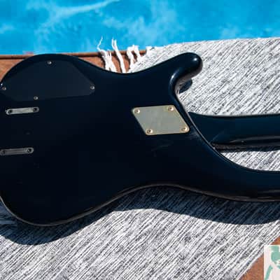 1989 Greco PXB-80 Phoenix Electric PJ Bass - Black - Made In Japan - Pro Set Up w Perfect Frets/Action/Intonation! image 3