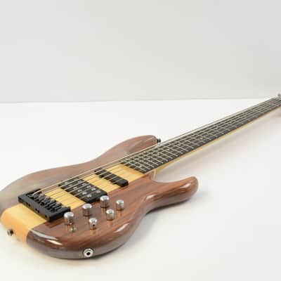 Carvin LB76 Electric 6-String Bass - Natural w/ Gig Bag - Cloudy Finish - LB-76 image 5