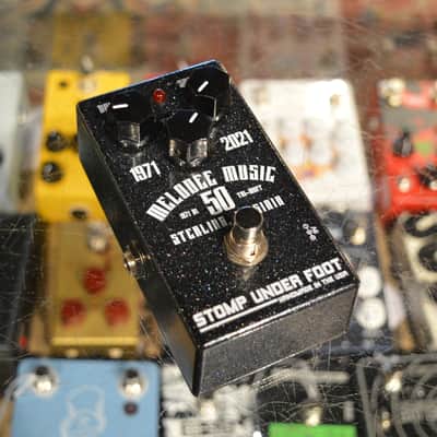 Stomp Under Foot Melodee Music Limited Edition 1971 D1 Tri-Muff #39 2020s - Black Sparkle image 1