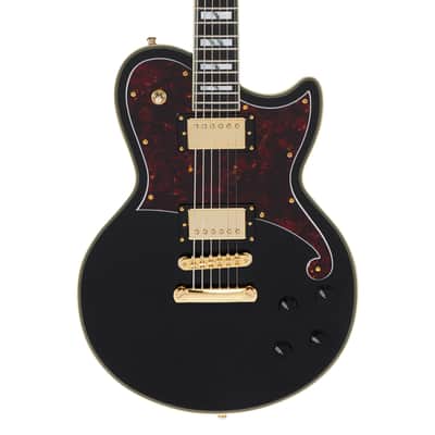 D'Angelico Excel Tammany Single Cutaway Solid Body Solid Black image 5