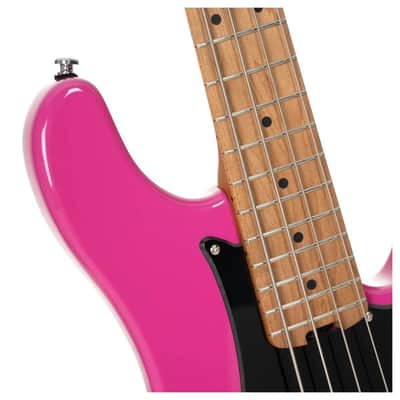 Cort GBSHORTSCALEFDPB Poplar Body Roasted Maple C Shape Neck Short Scale 4-String Electric Bass Guitar w/Gig Bag image 8