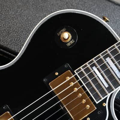 2023 Gibson Custom Shop Les Paul Custom w/ Slim Taper Neck Electric Guitar Black Ebony + COA OHSC image 4