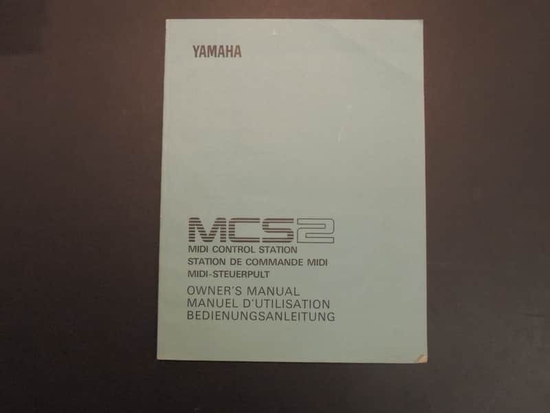 Yamaha MCS2 Owner's Manual [Three Wave Music] image 1