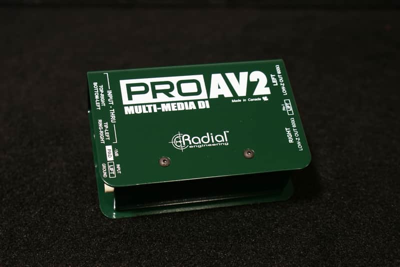 Radial Engineering Pro AV2 2-Channel Passive A/V Stereo DI Box image 1