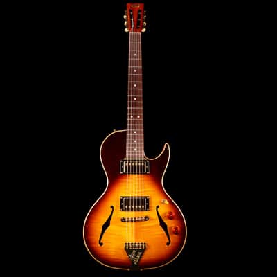 B&G Guitars Little Sister Crossroads Cutaway Tobacco Burst image 2