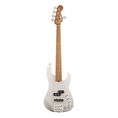 Used Charvel Pro-Mod San Dimas Bass PJ V - Platinum Pearl image 2