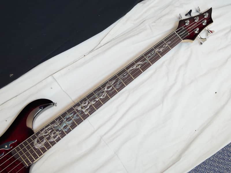 Traben Phoenix 5-string Bass guitar Blood Red w/ Hard Case - | Reverb