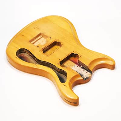 1966 Mosrite The Ventures Model Mark V Vintage Electric Guitar Body – Rare Original ’66 MK V German Carve Ventures II Part Made in Bakersfield CA (B802) image 4