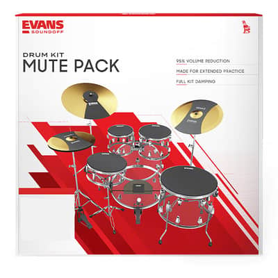 Evans SOSETROCK Drum Mute Silencer Soundoff Rock Pad Set image 1