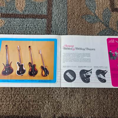 Vintage 1968 Ampeg Amplifiers and Musical Instruments Catalog! Rare, Original Case Candy, Paperwork! image 8