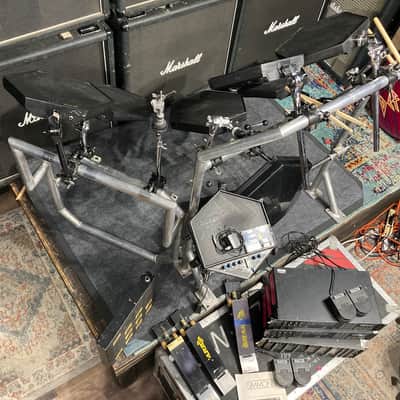 Simmons Rick Allen's Def Leppard, Hysteria Tour, Drum Set and Rack 1986-1987 - Black/Silver image 21