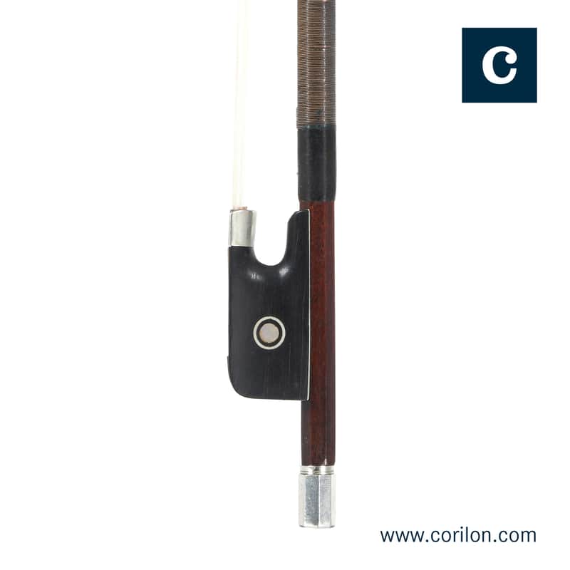 French violin bow by Louis Joseph Morizot père, circa 1950 (certificate by J. F. Raffin) image 1