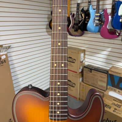Fender Acoustasonic Standard Telecaster Acoustic-electric Guitar - Honey Burst & PLEK*D #048 image 7