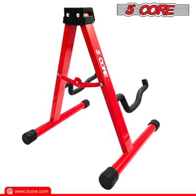 5 Core Guitar Stand A Frame w Soft Foam Arm Non Slip Rubber for Acoustic Electric Bass Ukulele image 10