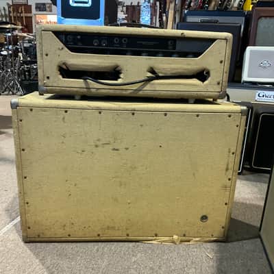 Fender 1963 Bandmaster band master Tube Amplifier Head with 1x15 115 Tone-Ring Speaker Cabinet - Local Pickup Only image 4