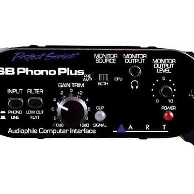 ART USB Phono Plus Phono Preamp and Audio Interface PhonoPlus USBPhonoPlus PS + image 1