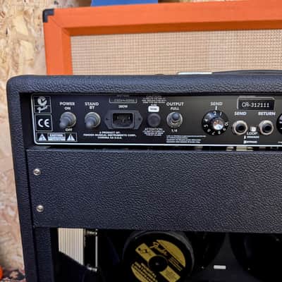Vintage 1990s Fender Twin Amp Blackface 2x12 Valve Amplifier Combo w/ Footswitch image 9