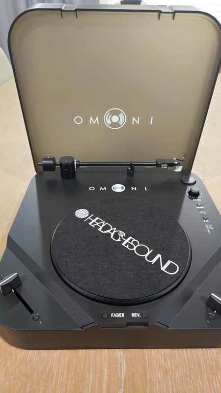 OMNI PORTABLE DVS TURNTABLE by HEADACHE SOUND  Rev 2 2021 - Black image 1