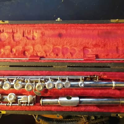 Vintage! King Cleveland Flute Silver Plate w/ case, USA 1930, Good Cond. image 1