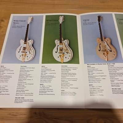 Vintage 1972 Gretsch Hollow and Solidbody Electric Guitar Catalog! Rare, Original Case Candy, Paperwork! image 2