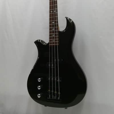 Lefty B.C. Rich JE Eagle Bass Guitar Black Gold Metallic Left Handed 34" Scale Diamond Inlays image 4