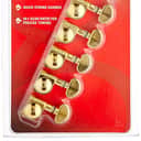 Grover 406G6 Mini Rotomatic Locking Tuners 6 In-Line Gold Finish