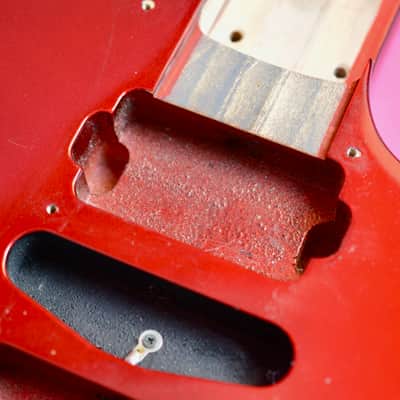 Vintage 1991 Ibanez RG770DX "Ruby Red" Project Body! - RG770DXRR RG-770 - Fujigen Made in Japan MIJ image 5