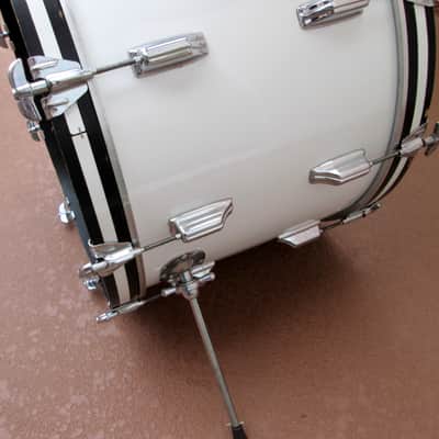 Rogers Vintage Londoner Drum Set Fullerton  White Swivomatic Script 22,12,13,16 READ image 7