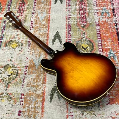 Vintage 1961 Gibson ES-335 Semi-Hollow in Sunburst with Original Lifton Case image 10