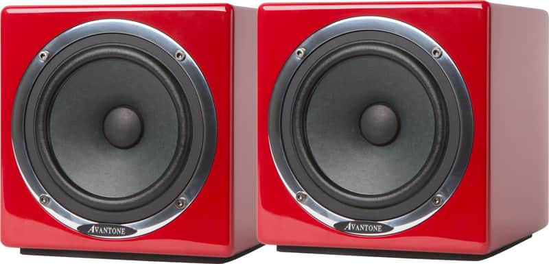 Avantone Pro MixCube Active 5.25" Powered Studio Monitor Pair, 10th Anniversary Red image 1