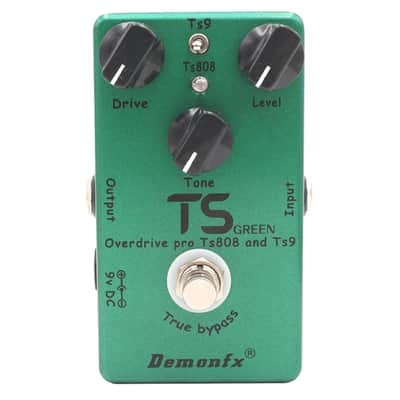 Demonfx TS Green Overdrive Effect Pedal,TS808/TS9 Mode, FREE PICK + HOLDER+ FREE SHIP USA image 2