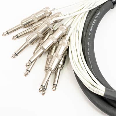 ProCo AccuLink 8-Channel RCA to 1/4" TS Snake Cable 8ft Studio Audio Recording image 2