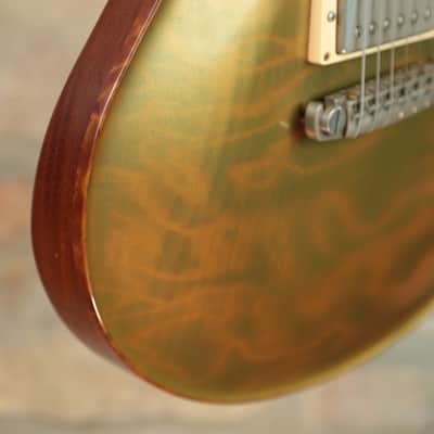 NIK HUBER Redwood Dolphin Exceptional Curly 1-piece Top - Summer NAMM 2013 - Translucent Gold Top Semi-Gloss image 11